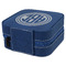 Round Monogram Travel Jewelry Boxes - Leather - Navy Blue - View from Rear