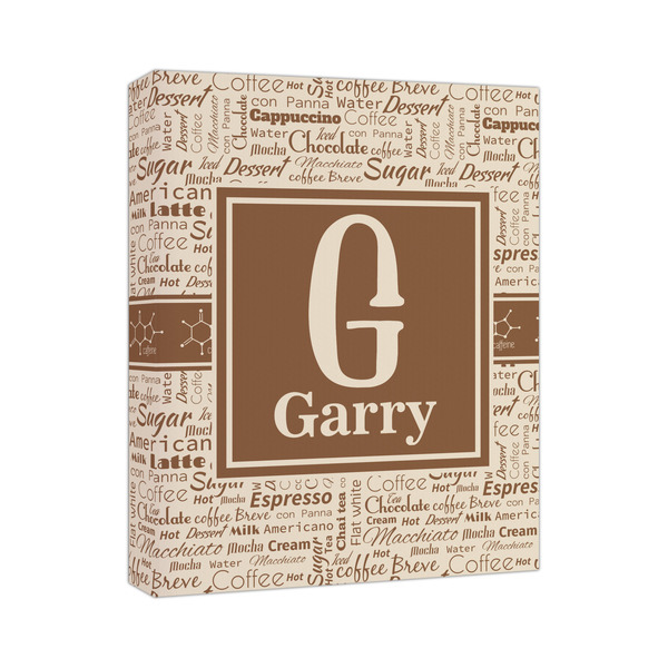 Custom Coffee Lover Canvas Print (Personalized)