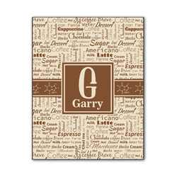 Coffee Lover Wood Print - 11x14 (Personalized)