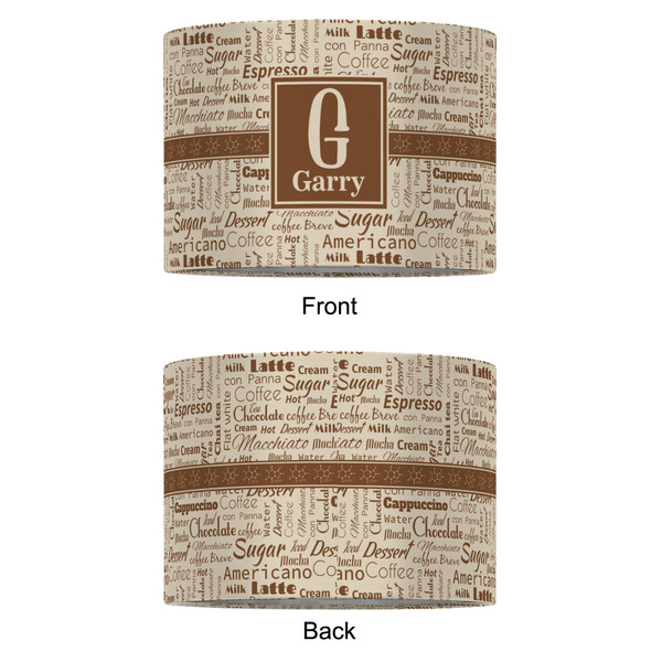 Coffee Lover 12" Drum Lampshade - APPROVAL (Fabric)