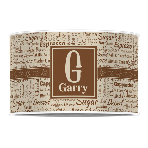 Coffee Lover 12" Drum Lampshade - FRONT (Poly Film)