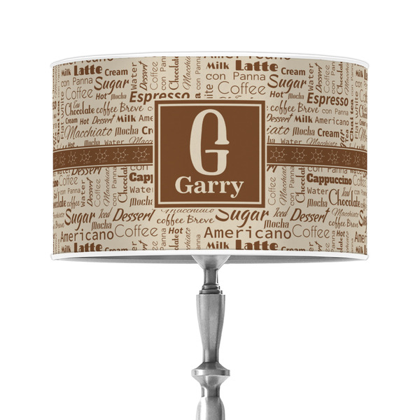 Custom Coffee Lover 12" Drum Lamp Shade - Poly-film (Personalized)