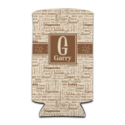 Coffee Lover Can Cooler (tall 12 oz) (Personalized)