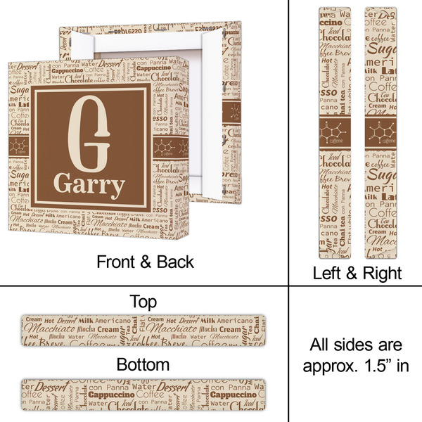 Coffee Lover 12x12 - Canvas Print - Approval