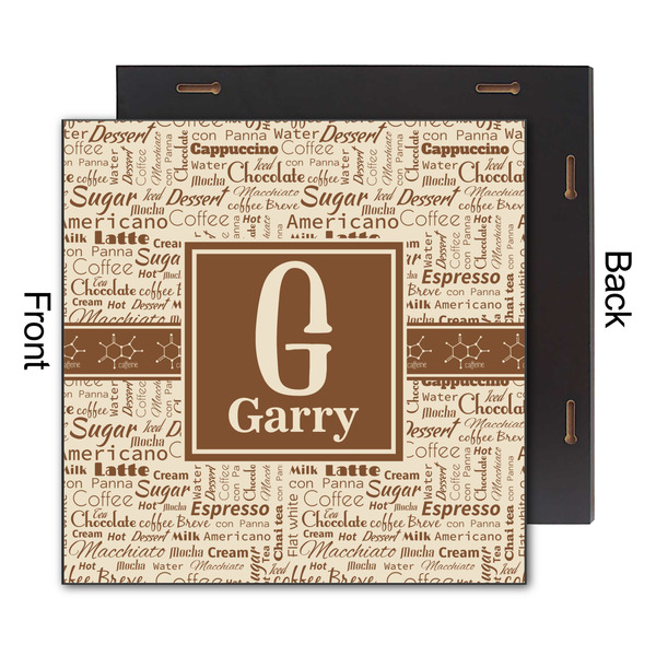 Coffee Lover 12x12 Wood Print - Front & Back View