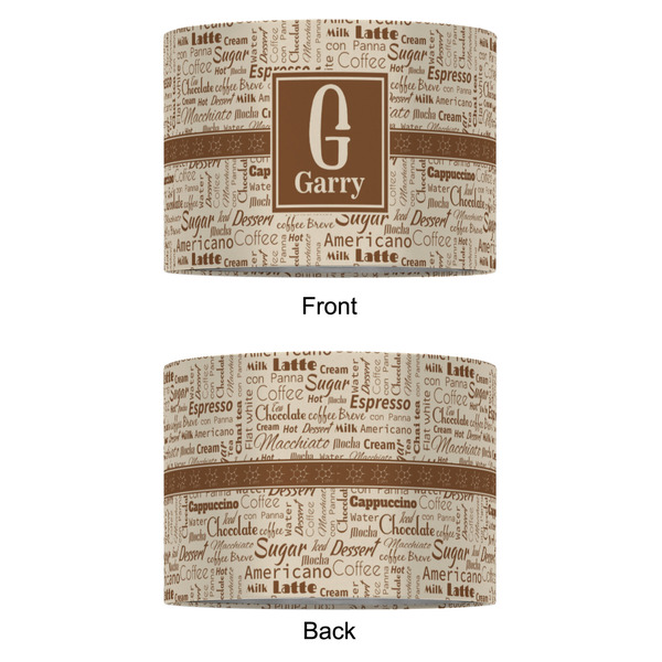 Coffee Lover 16" Drum Lampshade - APPROVAL (Fabric)