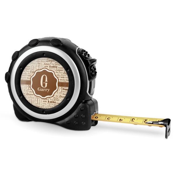 Custom Coffee Lover Tape Measure - 16 Ft (Personalized)