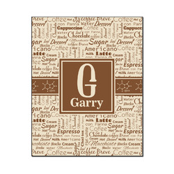 Coffee Lover Wood Print - 16x20 (Personalized)
