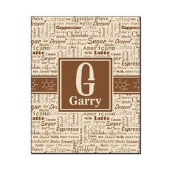 Coffee Lover Wood Print - 16x20 (Personalized)