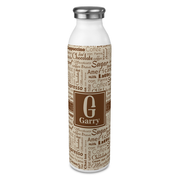 Custom Coffee Lover 20oz Stainless Steel Water Bottle - Full Print (Personalized)