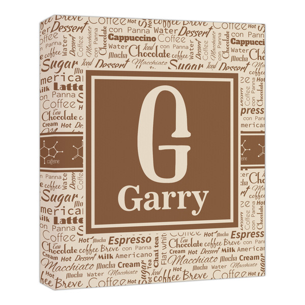 Custom Coffee Lover Canvas Print - 20x24 (Personalized)