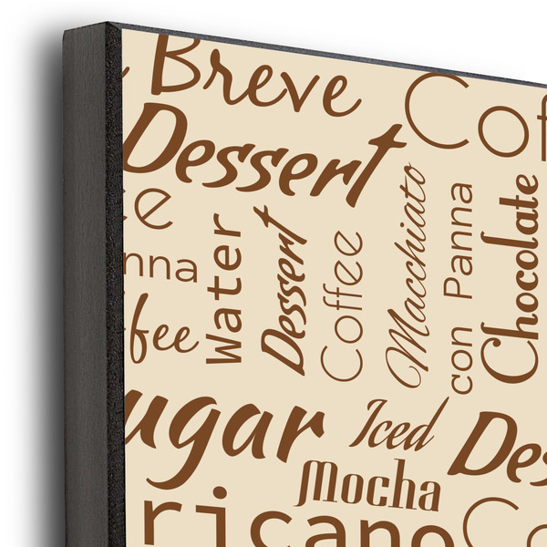 Coffee Lover 20x24 Wood Print - Closeup