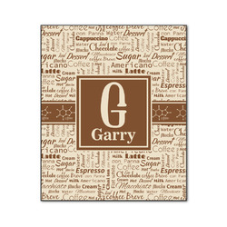 Coffee Lover Wood Print - 20x24 (Personalized)