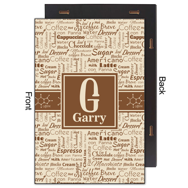 Coffee Lover 20x30 Wood Print - Front & Back View