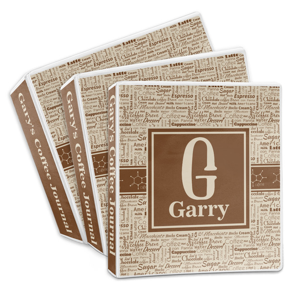 Custom Coffee Lover 3-Ring Binder (Personalized)