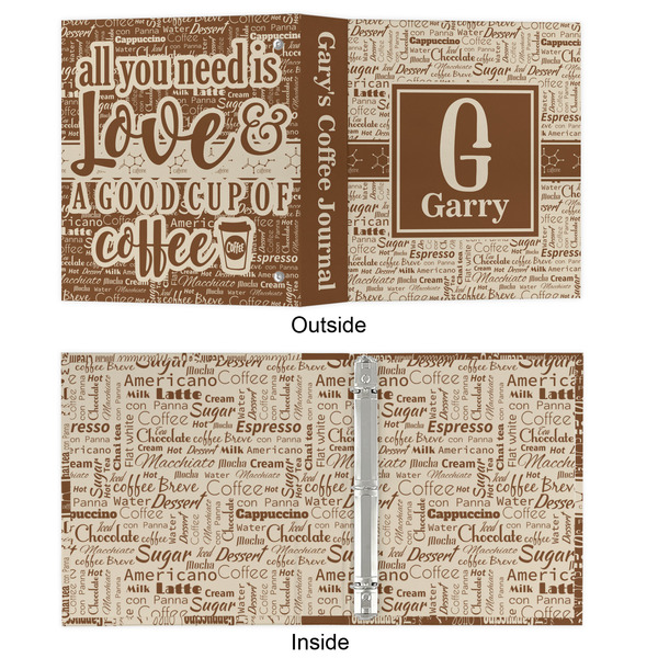 Coffee Lover 3 Ring Binders - Full Wrap - 1" - APPROVAL