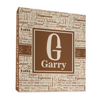 Coffee Lover 3 Ring Binder - Full Wrap - 1" (Personalized)