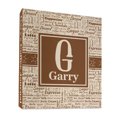 Coffee Lover 3 Ring Binder - Full Wrap - 1" (Personalized)