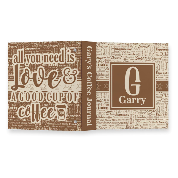 Coffee Lover 3 Ring Binders - Full Wrap - 1" - OPEN OUTSIDE