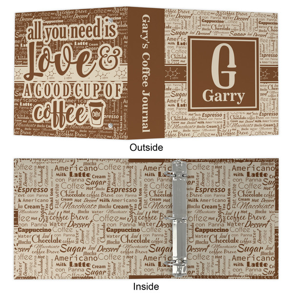 Coffee Lover 3 Ring Binders - Full Wrap - 2" - APPROVAL