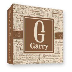 Coffee Lover 3 Ring Binder - Full Wrap - 3" (Personalized)