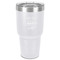 Coffee Lover 30 oz Stainless Steel Ringneck Tumbler - White - Front