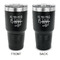 Coffee Lover 30 oz Stainless Steel Ringneck Tumblers - Black - Double Sided - APPROVAL