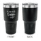 Coffee Lover 30 oz Stainless Steel Ringneck Tumblers - Black - Single Sided - APPROVAL
