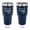Coffee Lover 30 oz Stainless Steel Ringneck Tumblers - Navy - Double Sided - APPROVAL