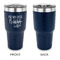 Coffee Lover 30 oz Stainless Steel Ringneck Tumblers - Navy - Single Sided - APPROVAL