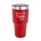 Coffee Lover 30 oz Stainless Steel Ringneck Tumblers - Red - FRONT