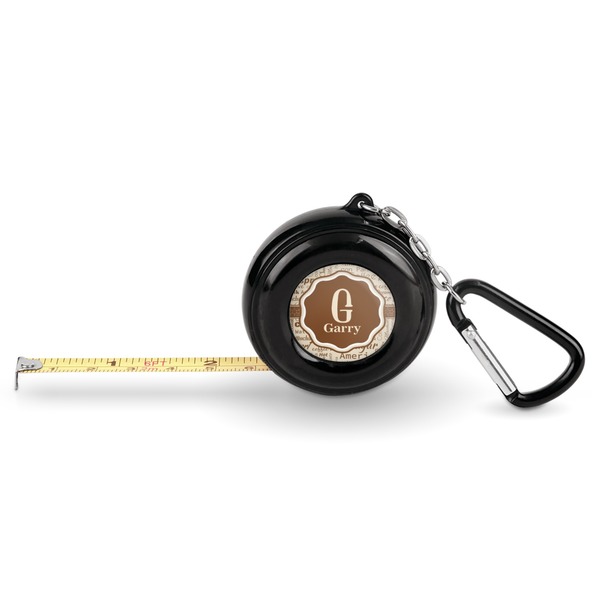 Custom Coffee Lover Pocket Tape Measure - 6 Ft w/ Carabiner Clip (Personalized)