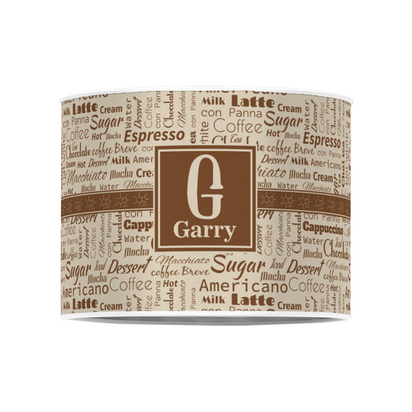 Coffee Lover 8" Drum Lampshade - FRONT (Poly Film)