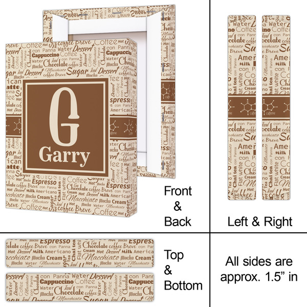 Coffee Lover 8x10 - Canvas Print - Approval