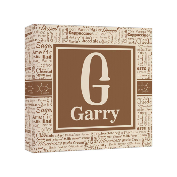 Custom Coffee Lover Canvas Print - 8x8 (Personalized)
