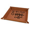Coffee Lover Faux Leather Dice Tray - 9" x 9" - Rawhide
