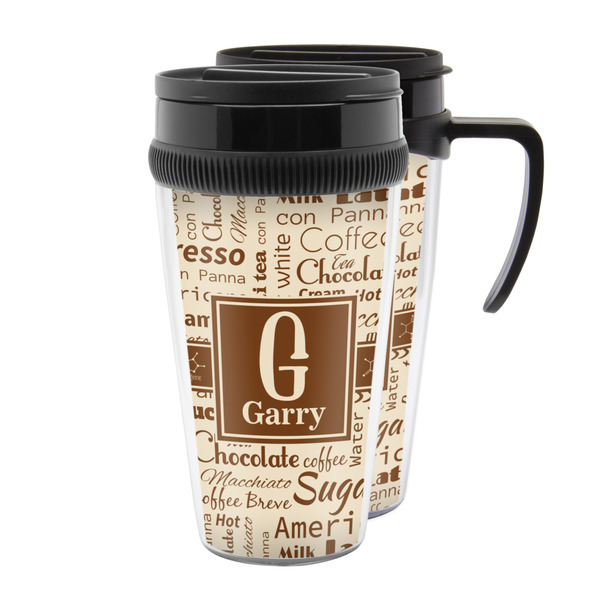 Custom Coffee Lover Acrylic Travel Mug (Personalized)