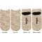 Coffee Lover Adult Ankle Socks - Double Pair - Front and Back - Apvl