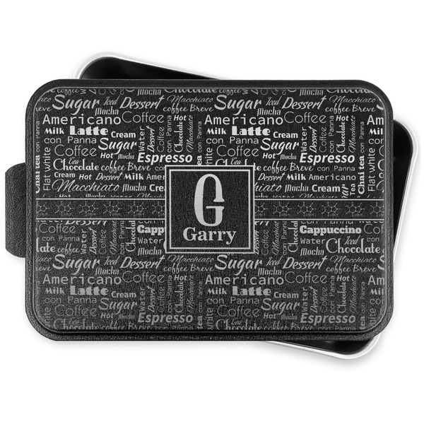 Custom Coffee Lover Aluminum Baking Pan with Lid (Personalized)