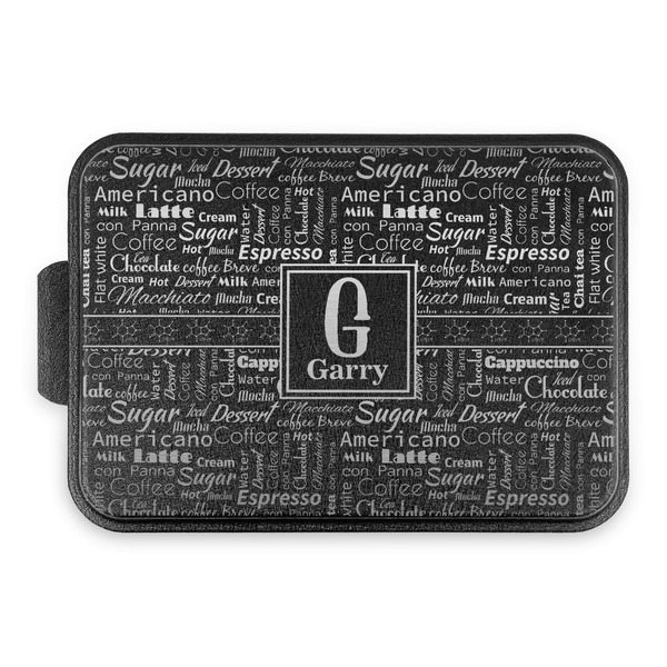 Coffee Lover Aluminum Baking Pan - Black Lid - FRONT