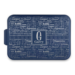 Coffee Lover Aluminum Baking Pan with Navy Lid (Personalized)