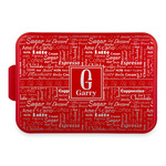 Coffee Lover Aluminum Baking Pan with Red Lid (Personalized)