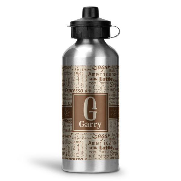 Custom Coffee Lover Water Bottle - Aluminum - 20 oz (Personalized)