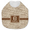 Coffee Lover Jersey Knit Baby Bib w/ Name and Initial