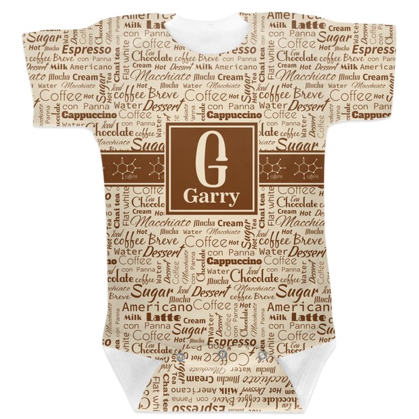 Custom Coffee Lover Baby Bodysuit 3-6 (Personalized)