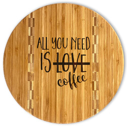 Coffee Lover Bamboo Cutting Board (Personalized)