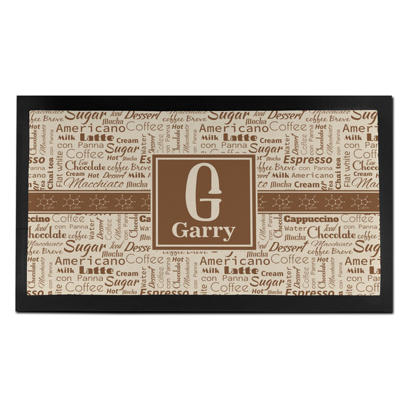 Custom Coffee Lover Bar Mat - Small (Personalized)
