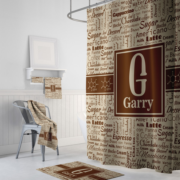 Coffee Lover Bath Towel Sets - 3-piece - In Context