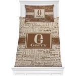 Coffee Lover Comforter Set - Twin XL (Personalized)