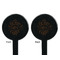 Coffee Lover Black Plastic 7" Stir Stick - Double Sided - Round - Front & Back